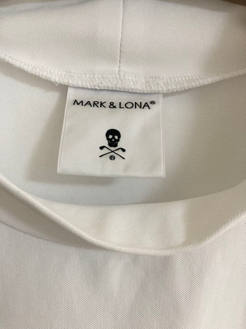Mark&Lona GOLF OR DIE モックネックシャツ　白　48