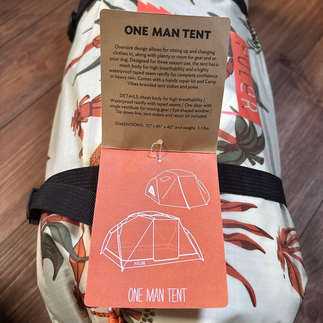 新品タグ付き　POLeR ポーラー ONE PERSON TENT 1人テント