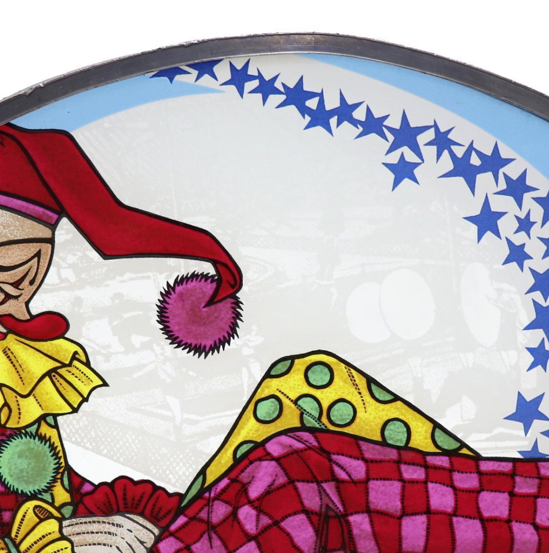 ピエロ ヴィンテージ ステンドグラス 道化師 サーカス グラスマスターズ
