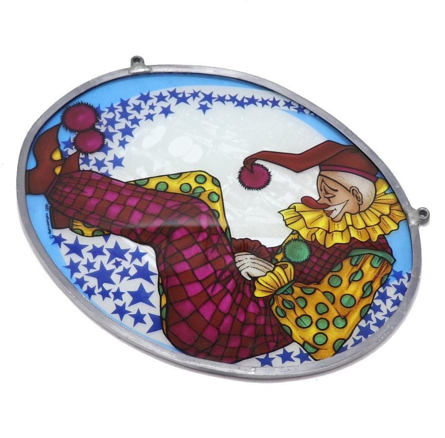 ピエロ ヴィンテージ ステンドグラス 道化師 サーカス グラスマスターズ