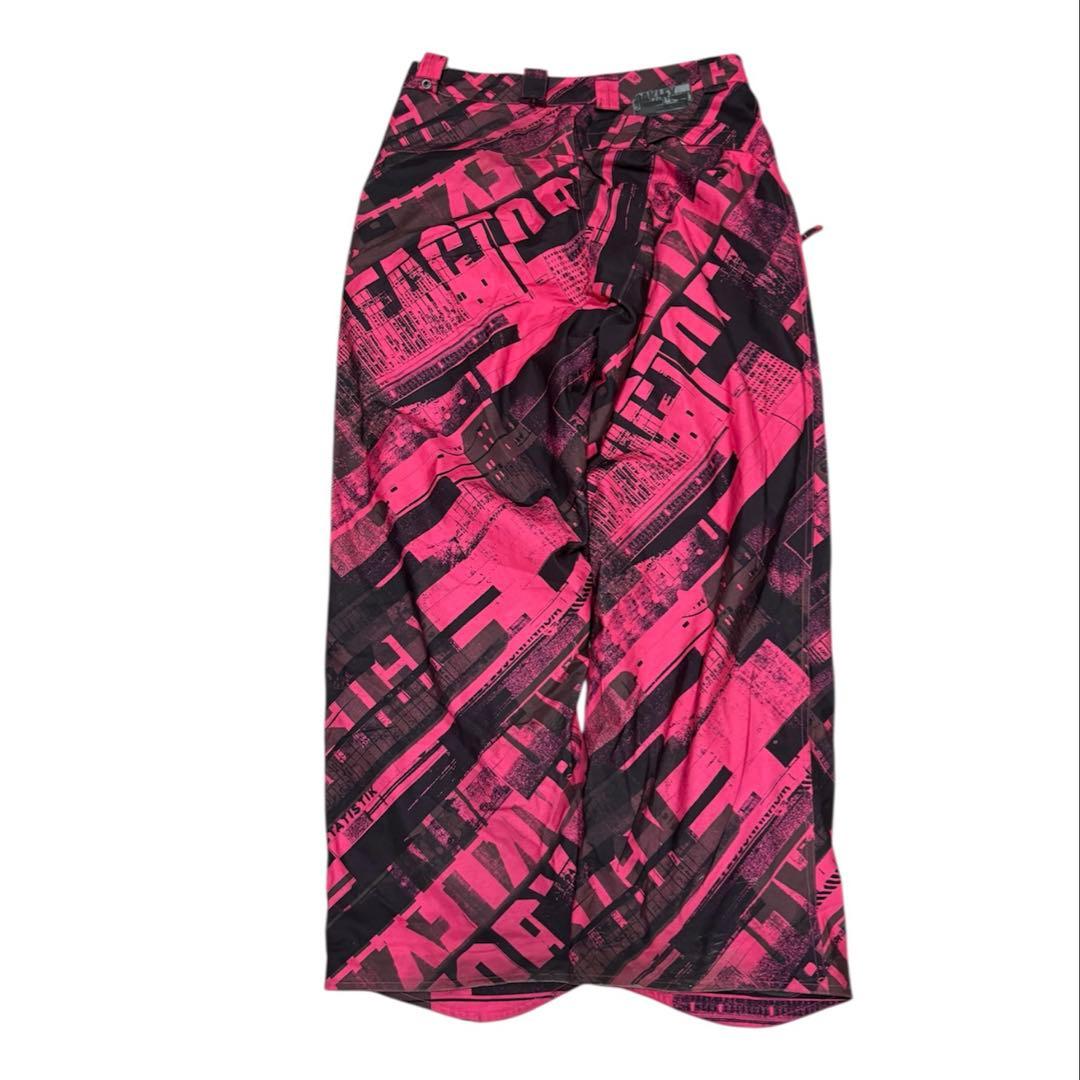 OAKLEY スノボウェアパンツ 総柄 graphic design