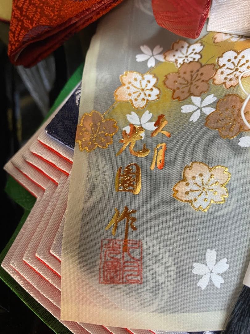 東京久月　人形師　光園作　雛人形親王飾り・伝統工芸　寄木細工・お子様名前プレート