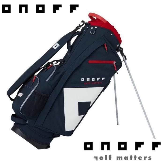 新品 ONOFF オノフ キャディバッグ スタンド OB0324 ネイビー