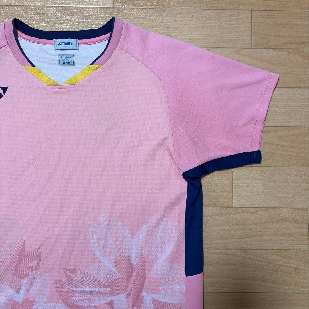 YONEX 日本代表 ゲームシャツ ユニフォーム 桜柄 バドミントン O