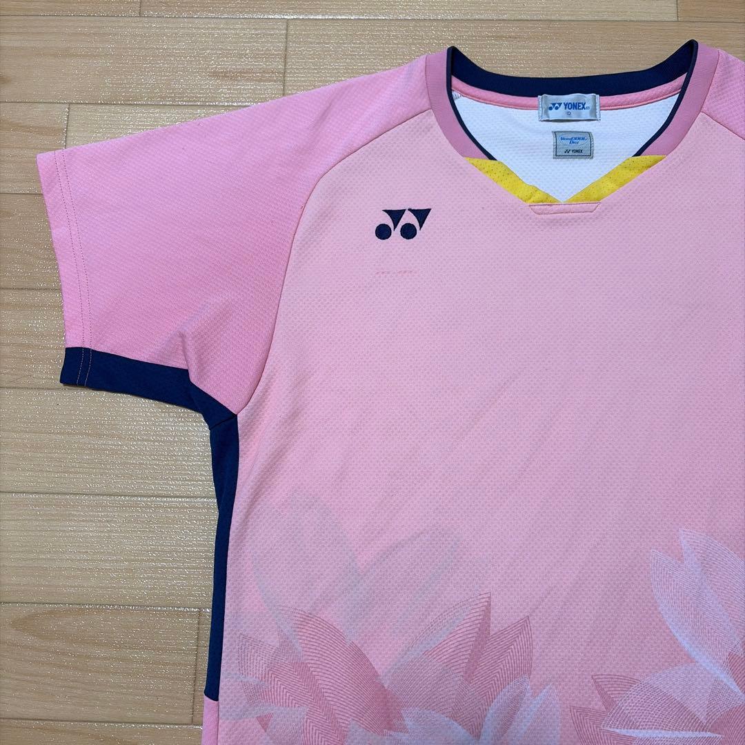 YONEX 日本代表 ゲームシャツ ユニフォーム 桜柄 バドミントン O