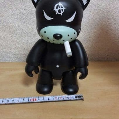 希少・箱付Frank Kozik 8インチ アナルキー Qee ブラックキャット