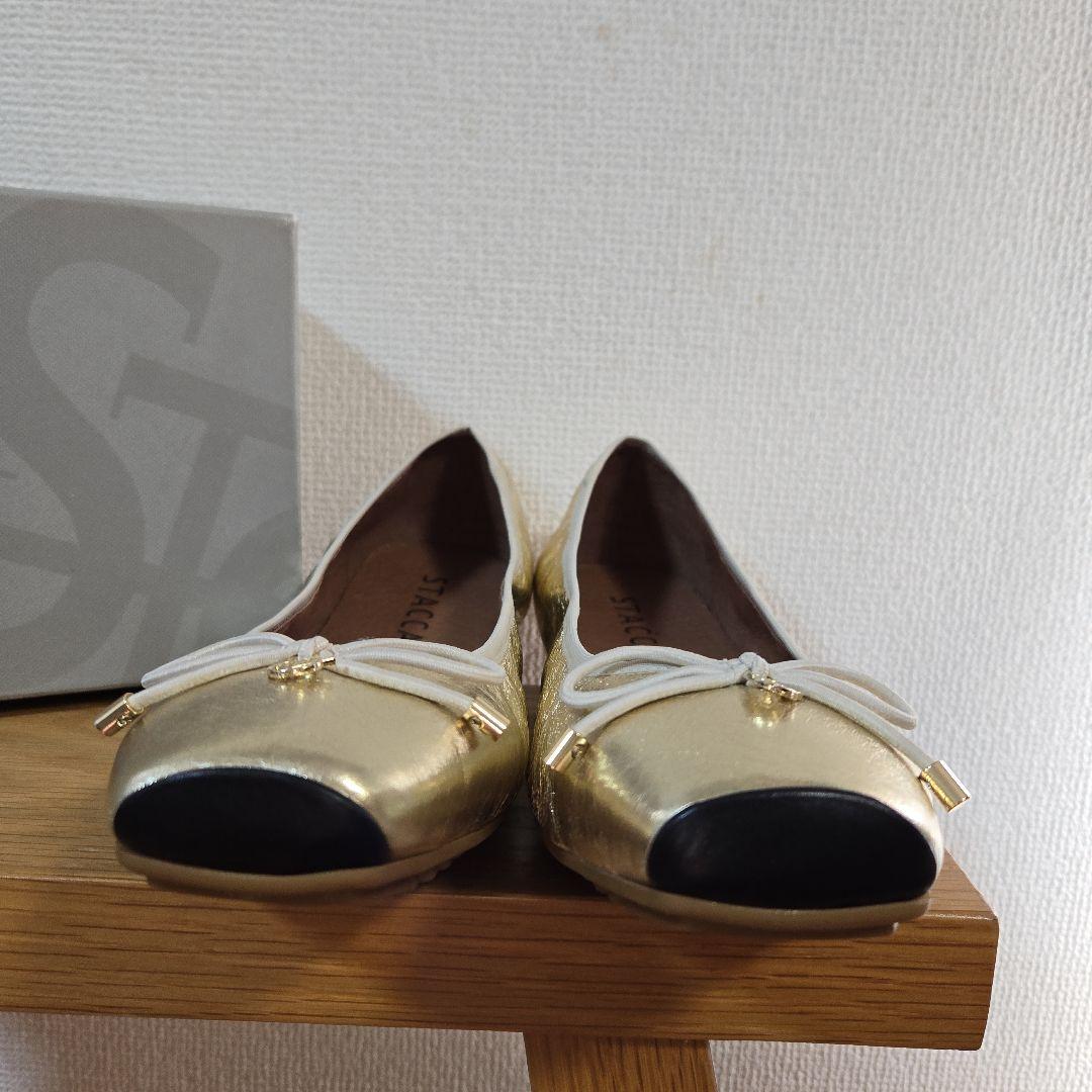 【未使用】STACCATO　スタッカート ゴールド バレエシューズ　バレエコア