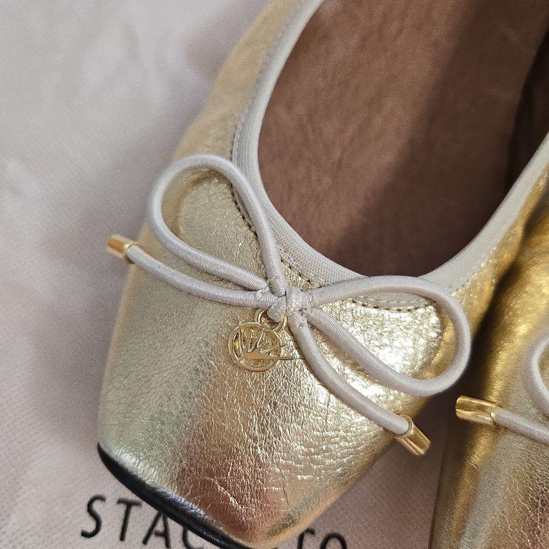 【未使用】STACCATO　スタッカート ゴールド バレエシューズ　バレエコア