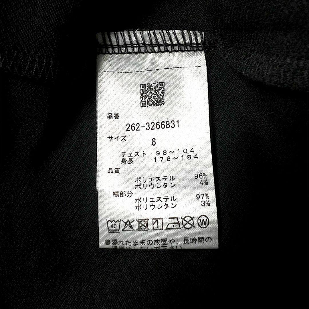 新品 ジャックバニー ベアカノコ モックネックシャツ サイズ6 ブラック