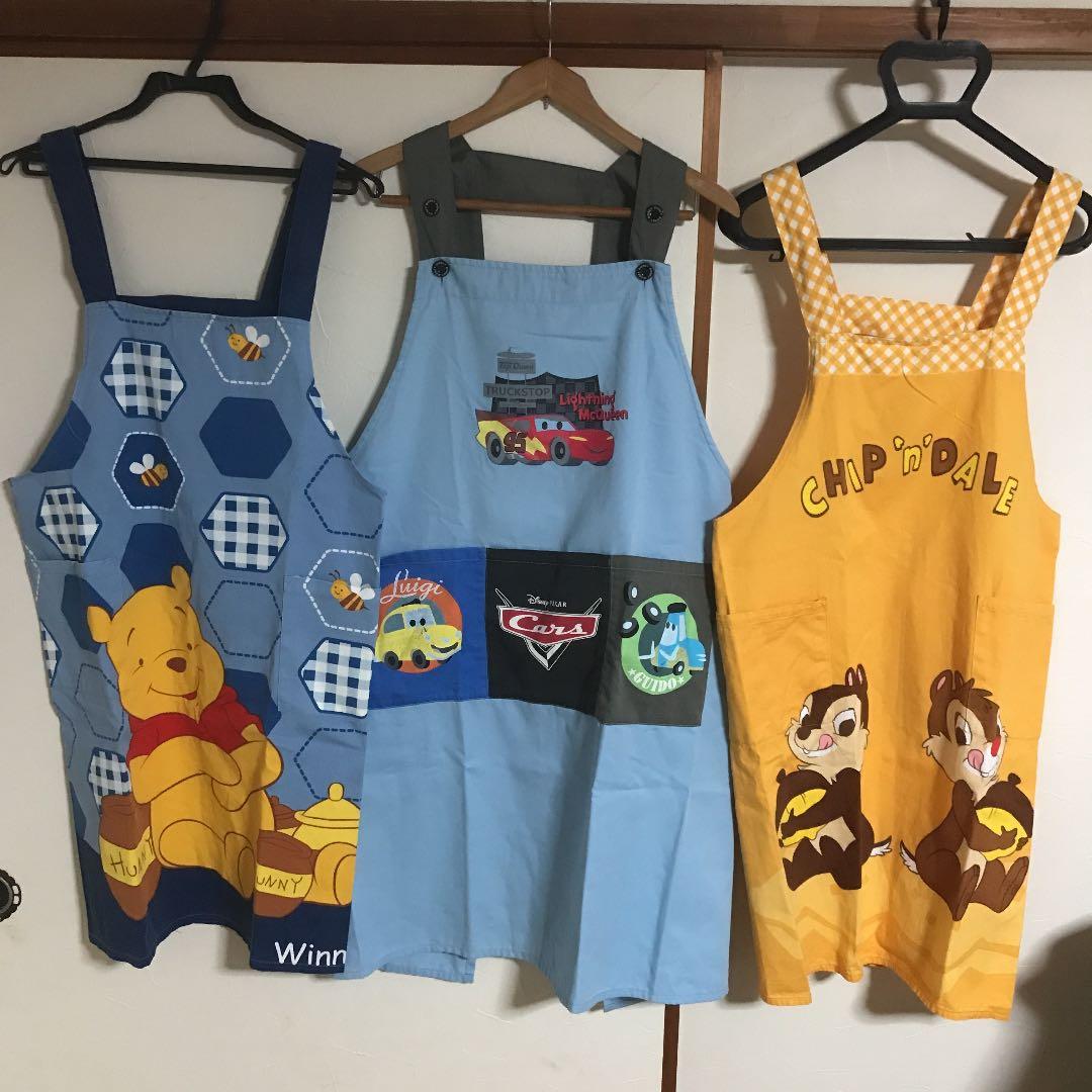 保育士 エプロン まとめ売り 10点 ドラえもん プーさん チップ デール