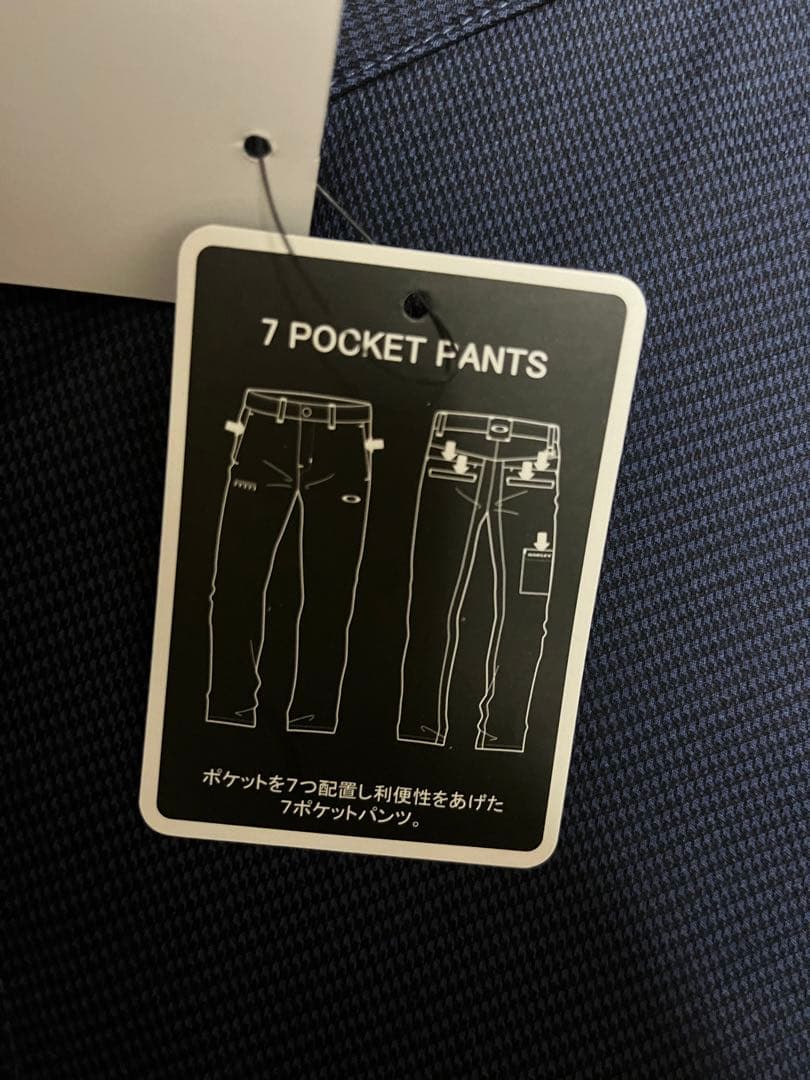 新品　オークリー 千鳥格子 ストレートパンツ 長ズボン ボトムス メンズ ゴルフ