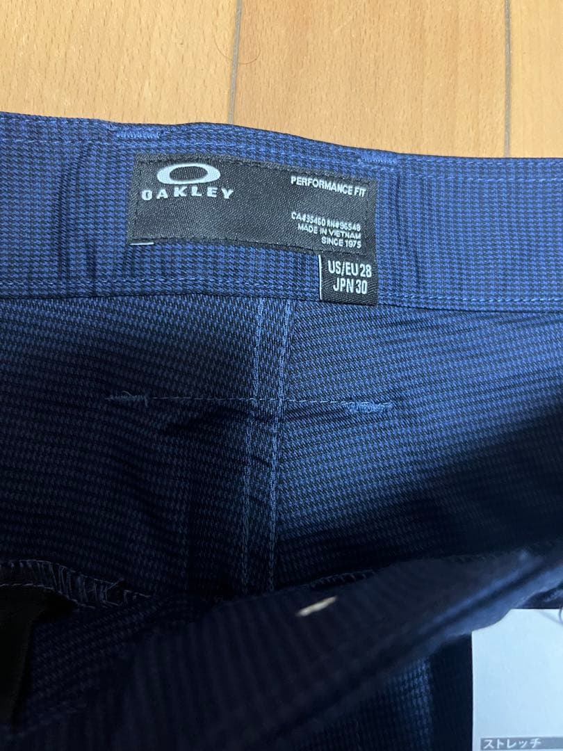 新品　オークリー 千鳥格子 ストレートパンツ 長ズボン ボトムス メンズ ゴルフ