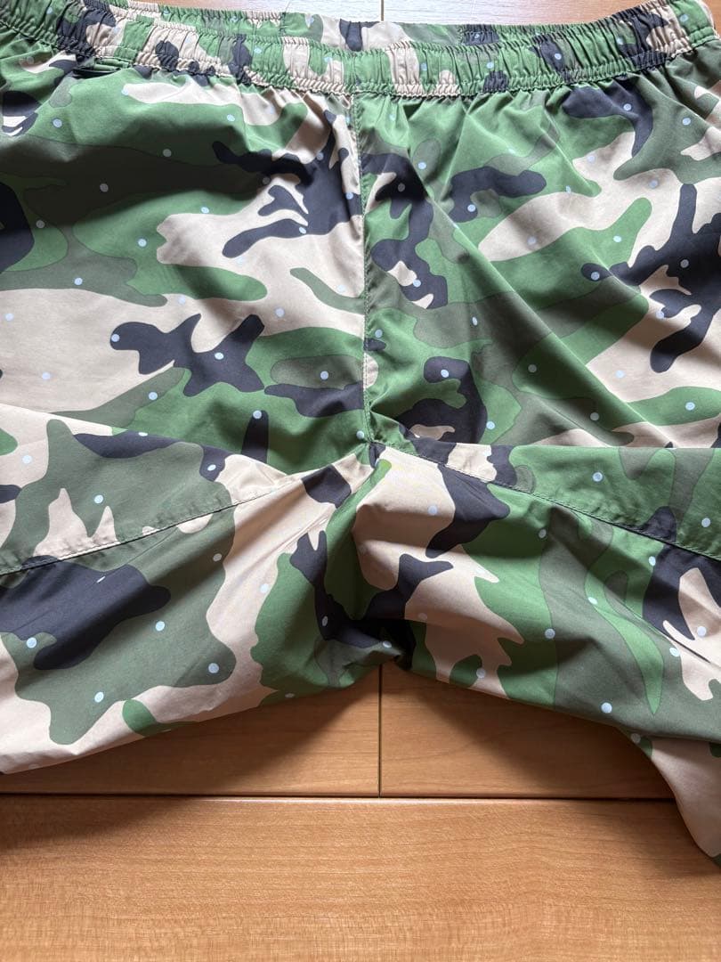 【美品】ナイキ NIKE x fcrb ダブルネーム 緑 迷彩ドット柄