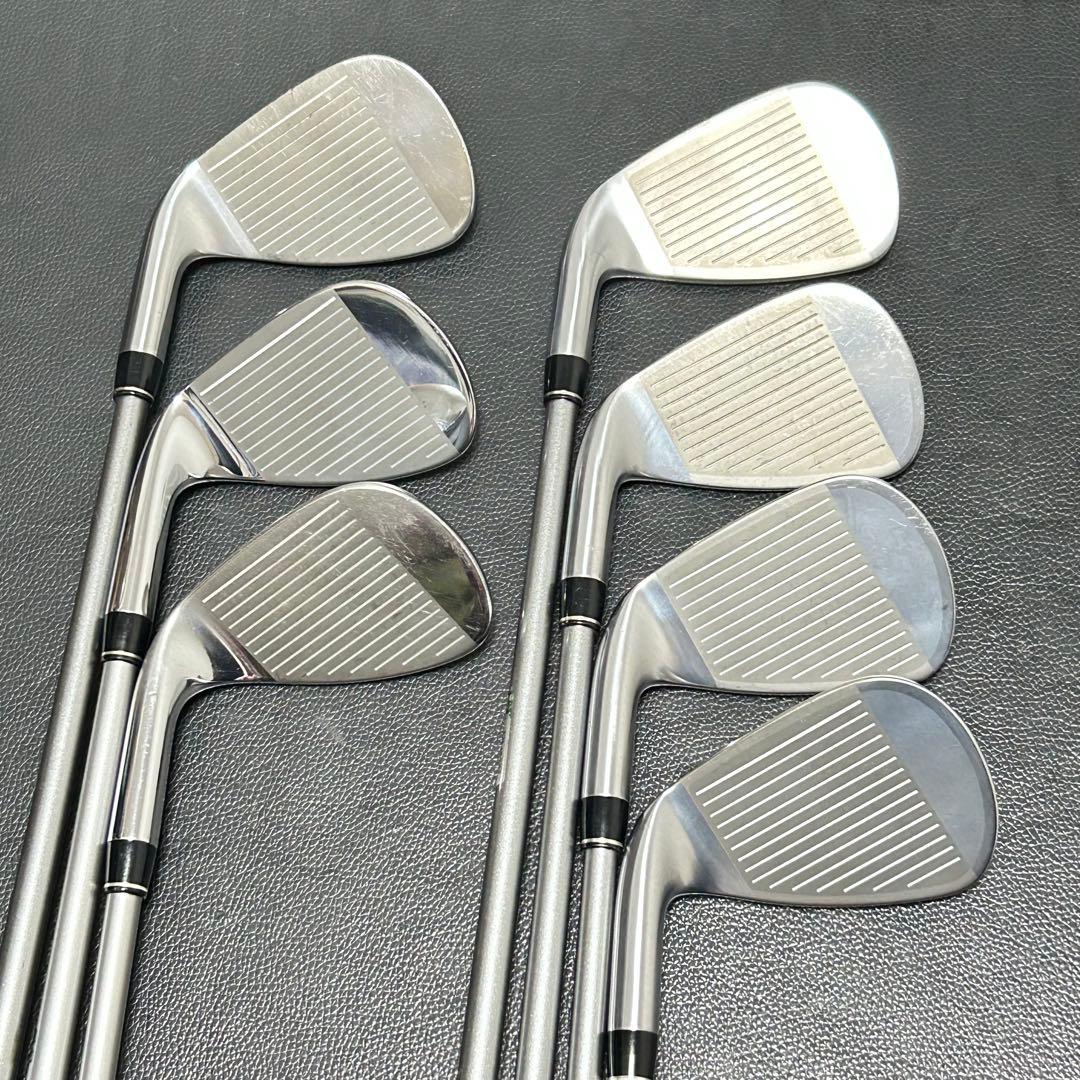 プロギア RS チタンフェース アイアン 7本 純正カーボン M-37 飛び系