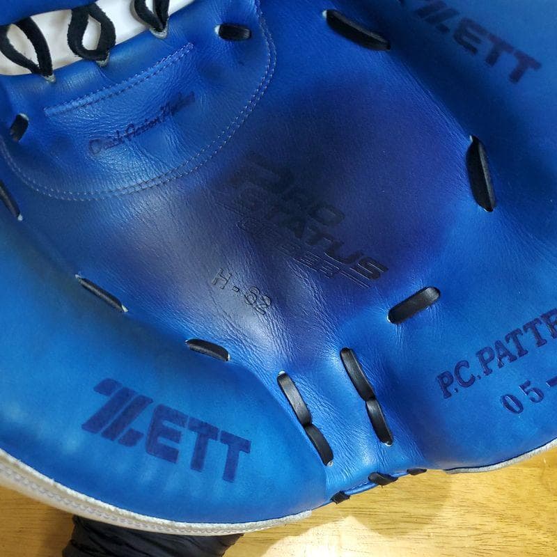 ZETT プロ支給品 山崎勝己 H-62 キャッチャーミット 硬式グローブ