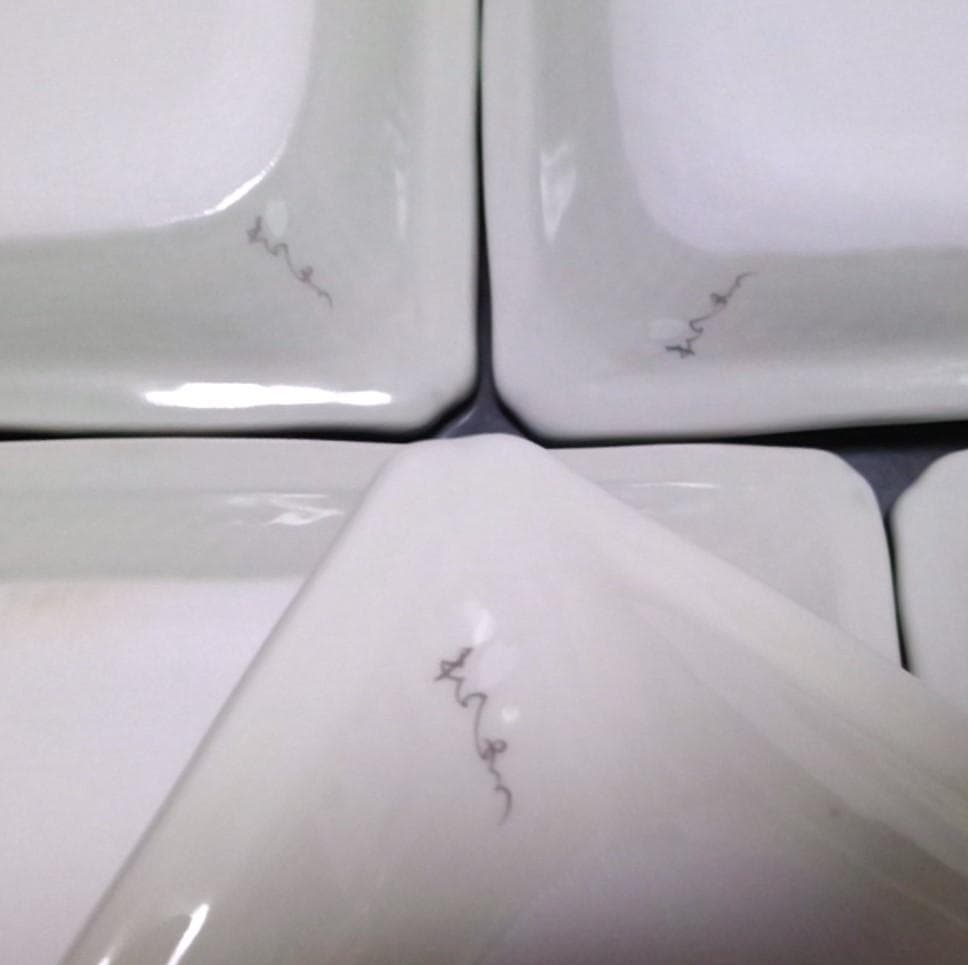 新品箱入5点 有田焼 清秀 長皿揃 長角皿