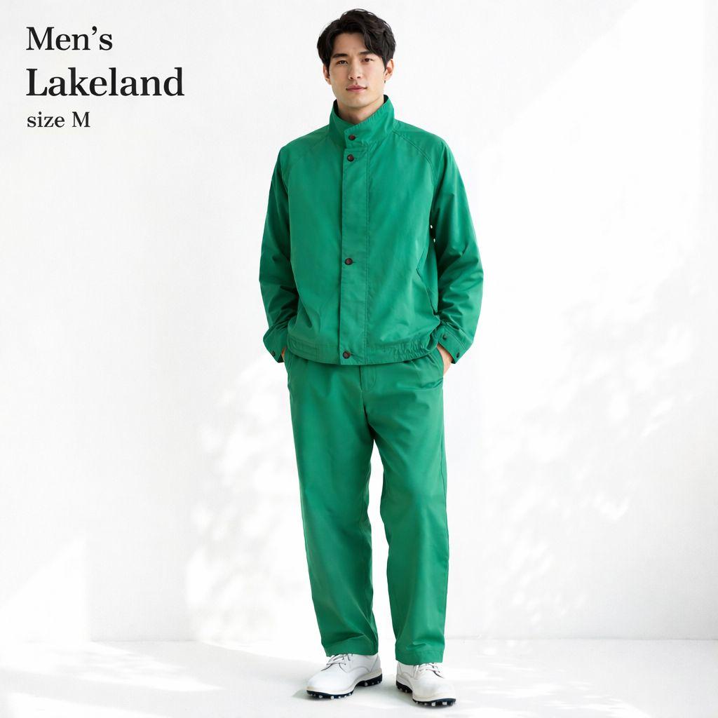 希少 美品 レイクランド Lakeland セットアップ 緑 M ゴルフ 90s