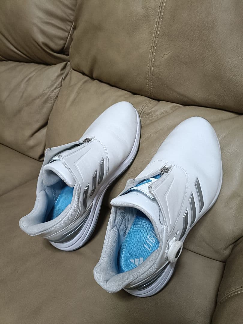 ゴルフシューズ adidas ホワイト 27.0 LIGHTSTRIKE BOA