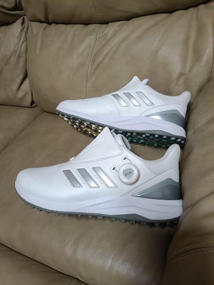 ゴルフシューズ adidas ホワイト 27.0 LIGHTSTRIKE BOA