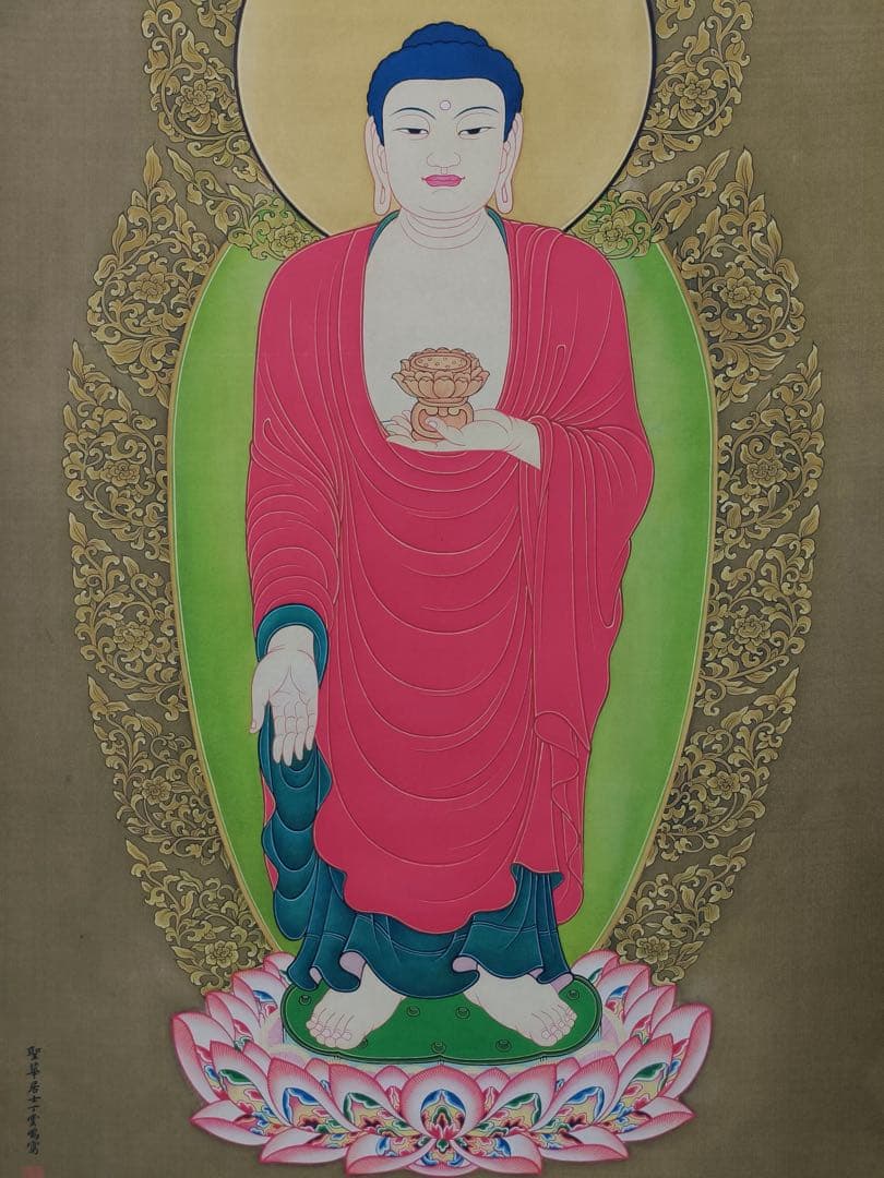 【丁云鹏】佛像 中国画 掛け軸 水墨画 和室 玄関 茶室 壁掛け 美術品