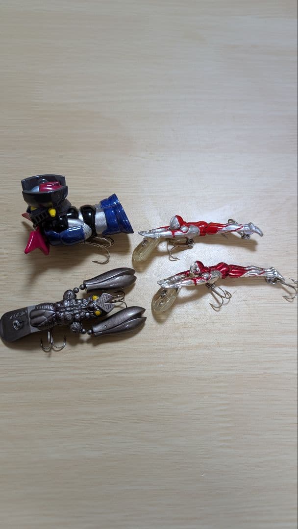 グランダー武蔵　ウルトラマン　マジンガー　スケルトン　オルカイザー　ルアー各種