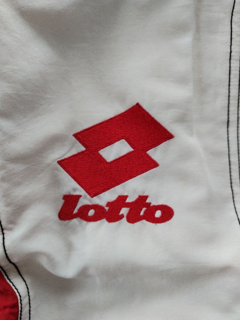 ACミラン　Lotto サッカー ウィンドブレーカーセット 赤/黒