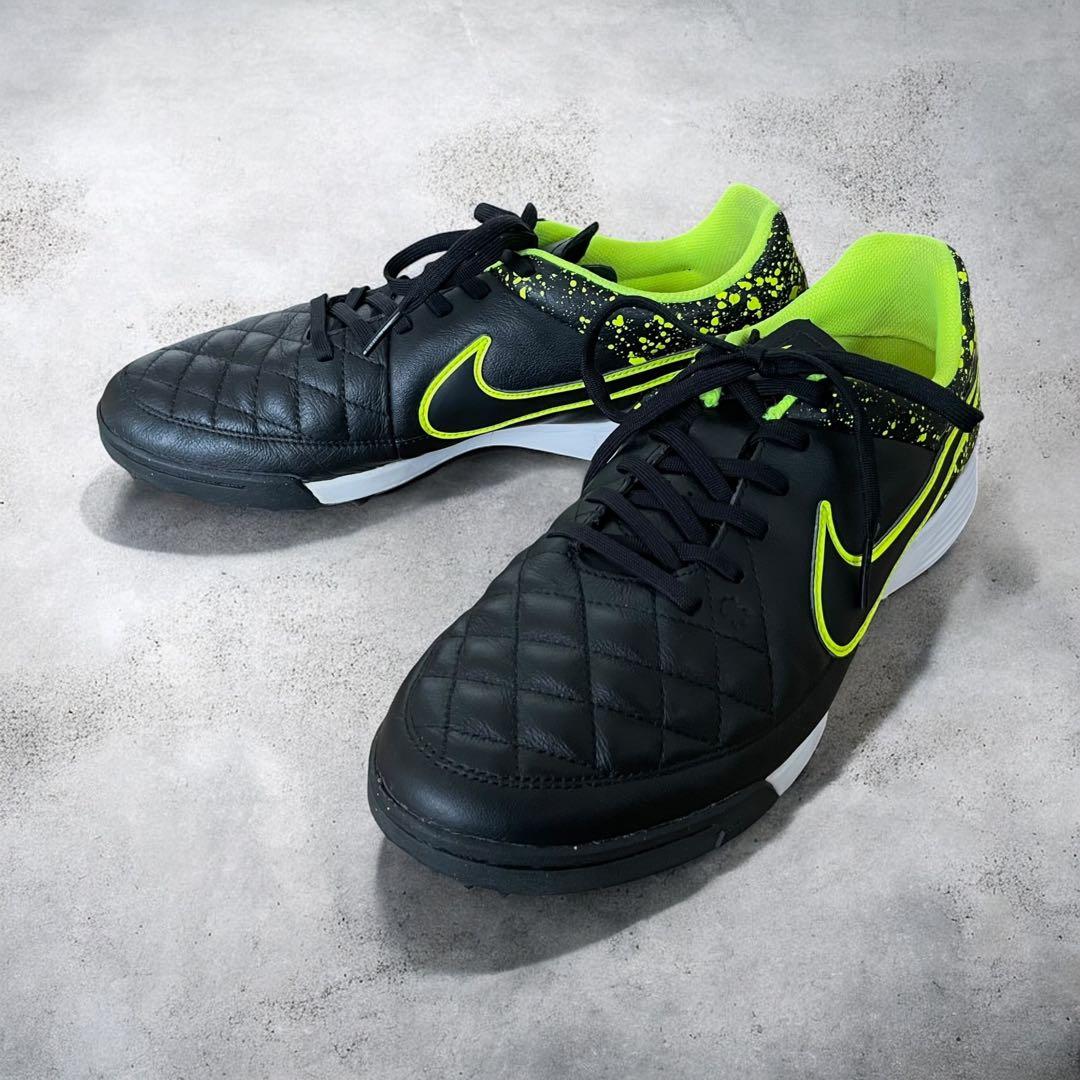 【美品】NIKE ナイキ ティエンポ ジーノ レザー TF トレーニングシューズ