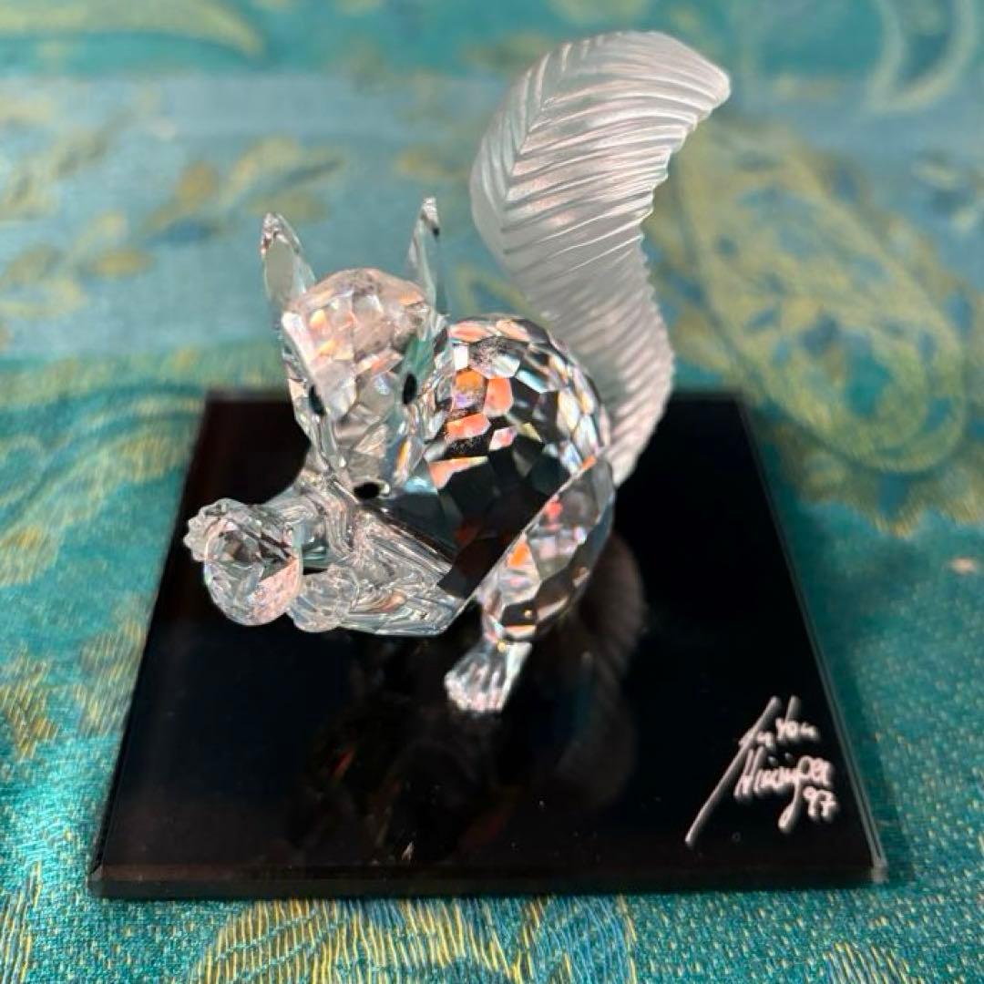 【Swarovski】スワロフスキー 1997年 10周年記念作品 リス