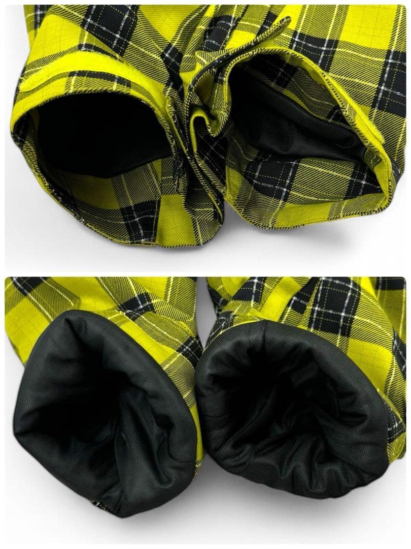 美品 フェニックス スキーウェア 上下セット イエローチェック XS（0サイズ）