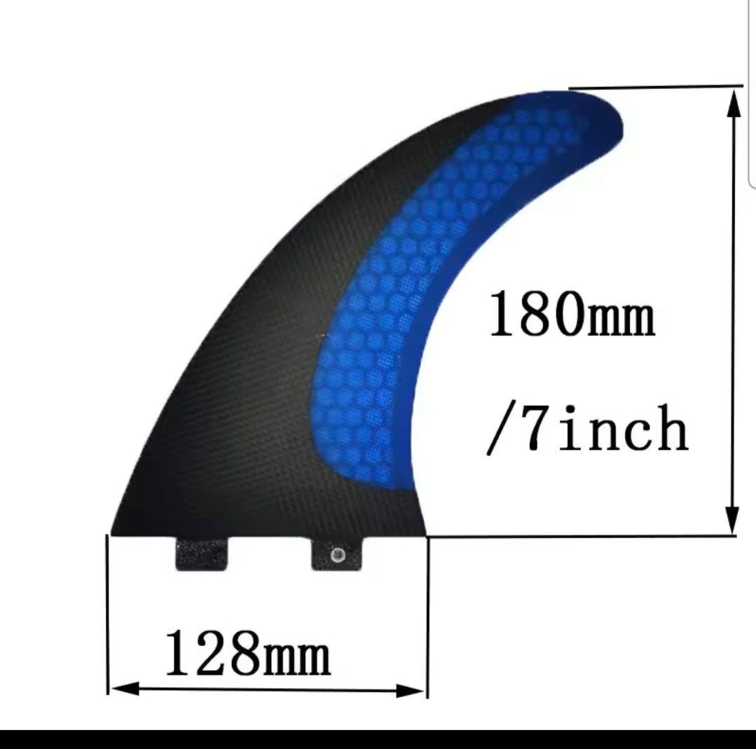 ７インチ　fcsフィン ハニカムカーボン 未使用品　シングルフィン