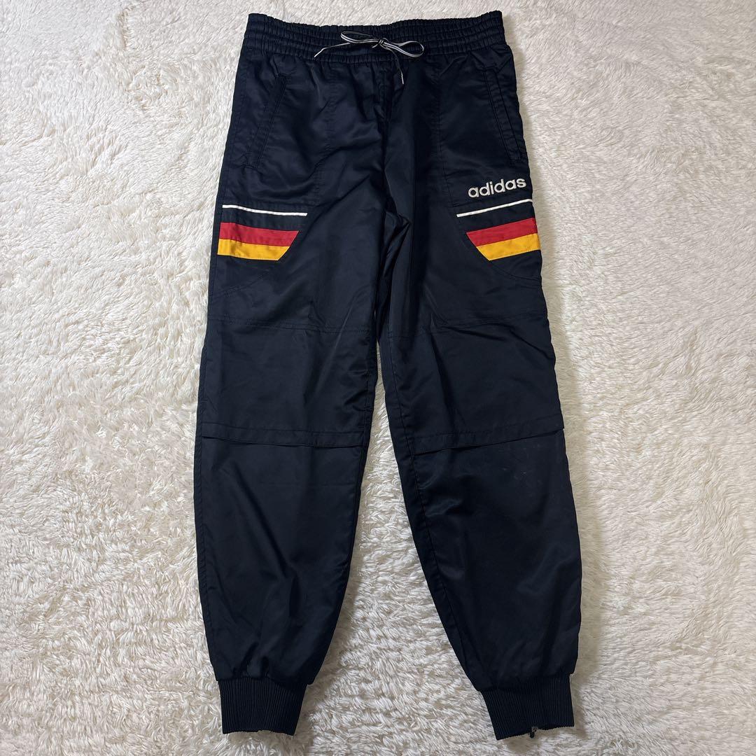 90s adidas ドイツカラー ナイロン セットアップ　L Y2K