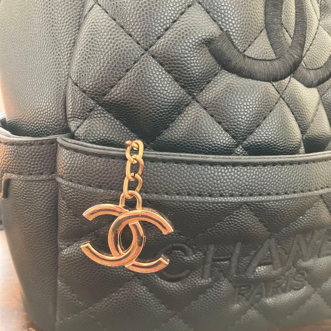 CHANEL ブラック バックパック　ノベルティ
