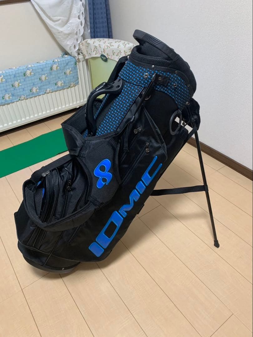 IOMICイオミックキャディバック2023ブラック＆ブルー