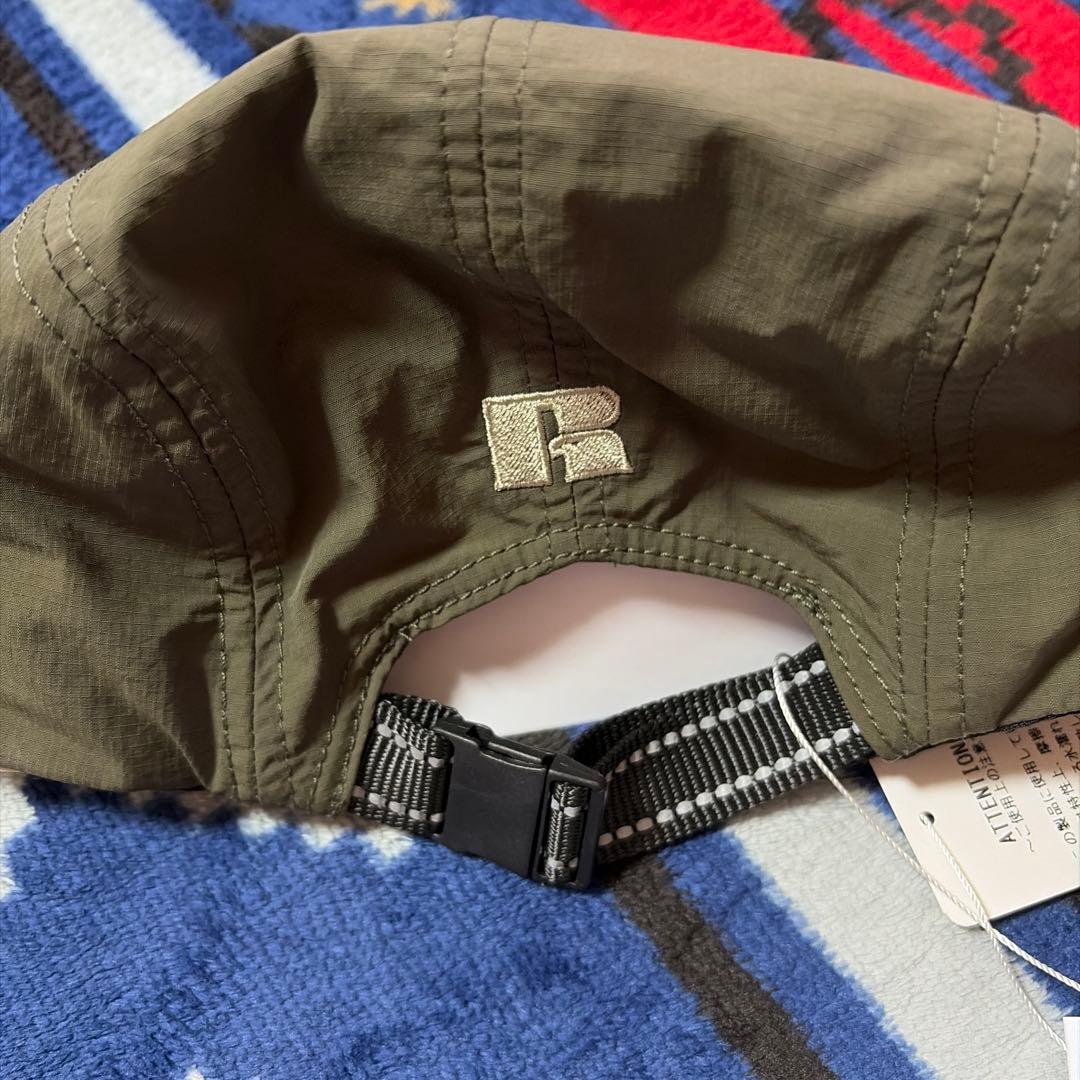 ゲーリーヤマモト×Russell athleticジェットキャップ カーキ