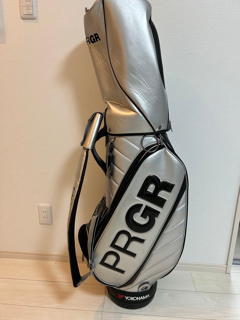PRGR シルバー キャディバッグ