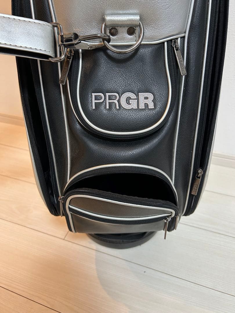 PRGR シルバー キャディバッグ