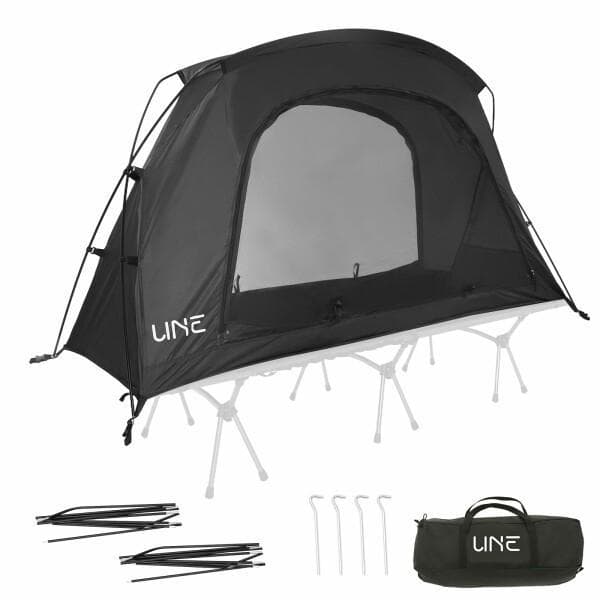 UNEコットテント 1人用 3way 前後出入り口 190x65x100cm