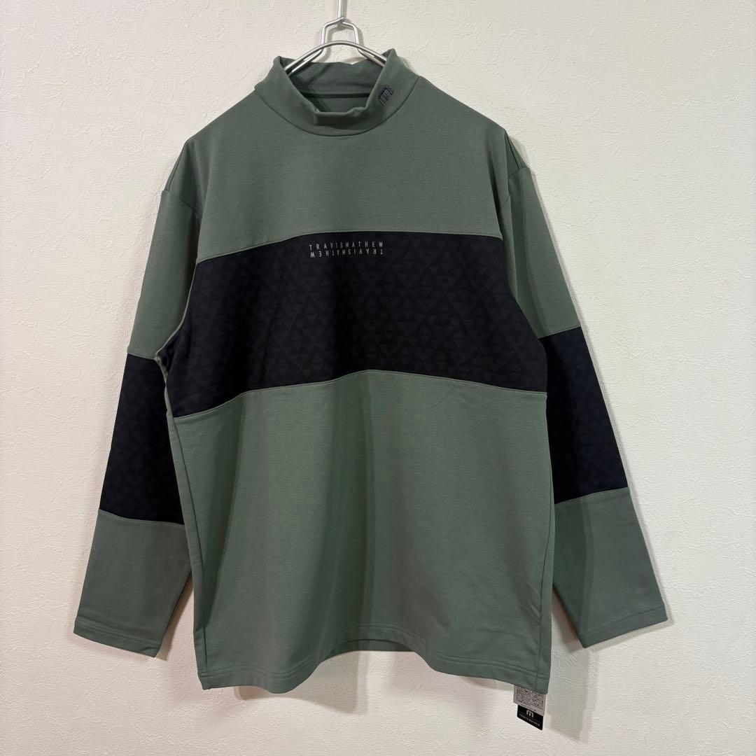 【TRAVIS MATHEW】新品　長袖モックシャツ　秋冬　ゴルフ　メンズ２ＸＬ