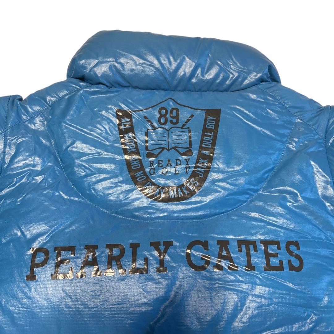 美品　PEARLY GATES パーリーゲイツ　ダウンジャケット　ブルー　ベスト