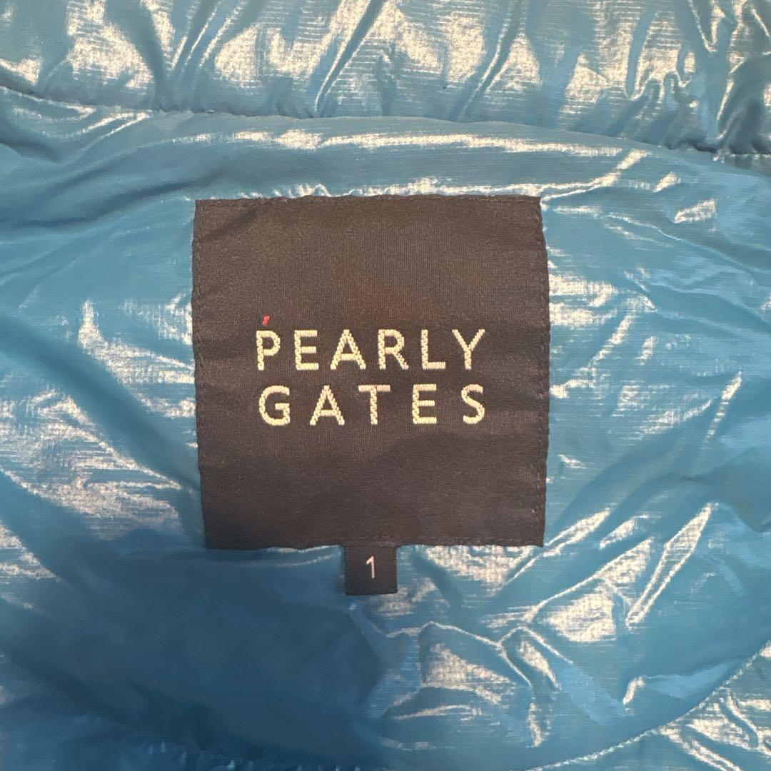美品　PEARLY GATES パーリーゲイツ　ダウンジャケット　ブルー　ベスト
