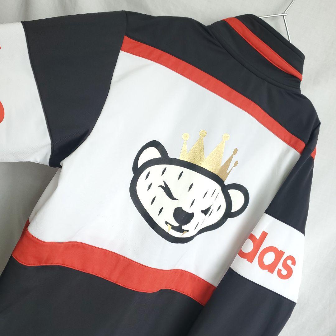 adidas アディダス NIGO ジャージ アニマル 動物クマ 王冠 黒赤