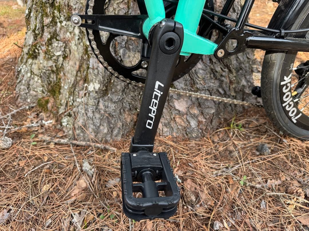 ブロンプトンオマージュ　LITEPRO折りたたみ自転車