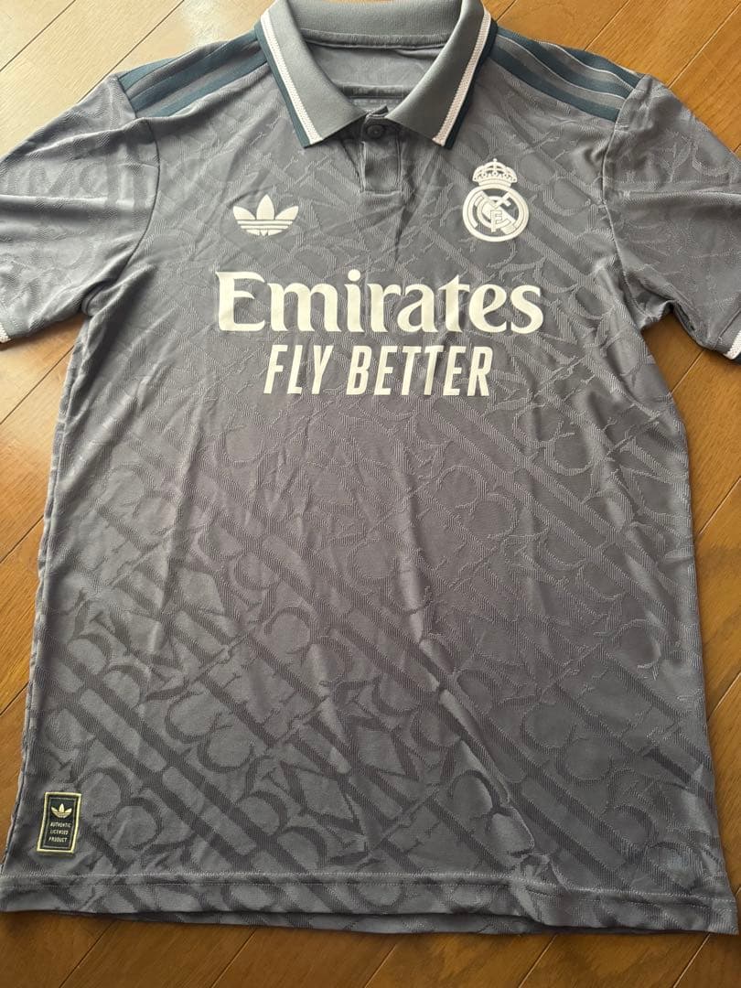 Adidas Real Madrid ポロシャツ グレー