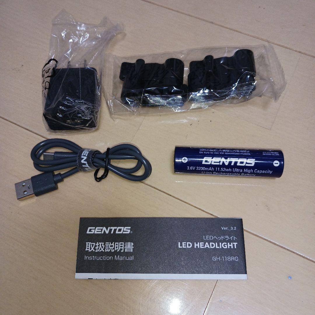 GENTOS ヘッドランプ GH-118RG