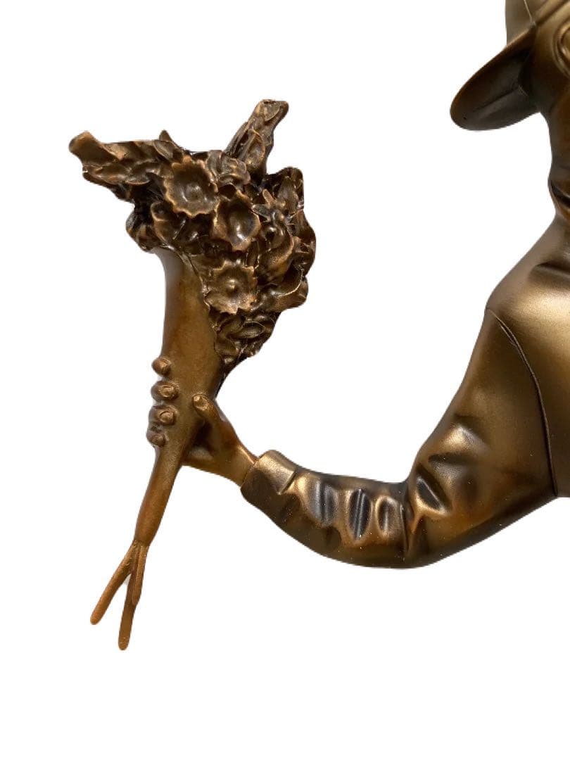 美品　ブロンズ製　FLOWER BOMBER BRONZE STATUE #2