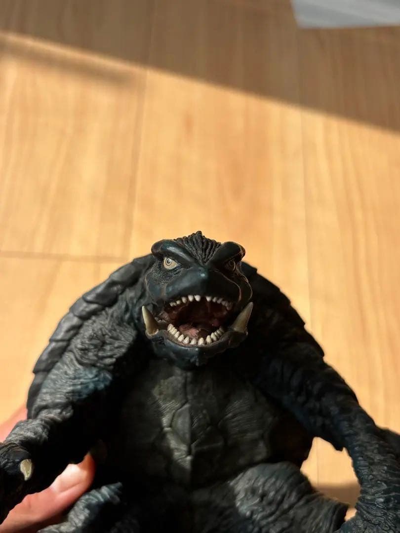 X-PLUS ガメラ 可動ソフビ 90年代 大映 怪獣 フィギュア 足爪1個割れ