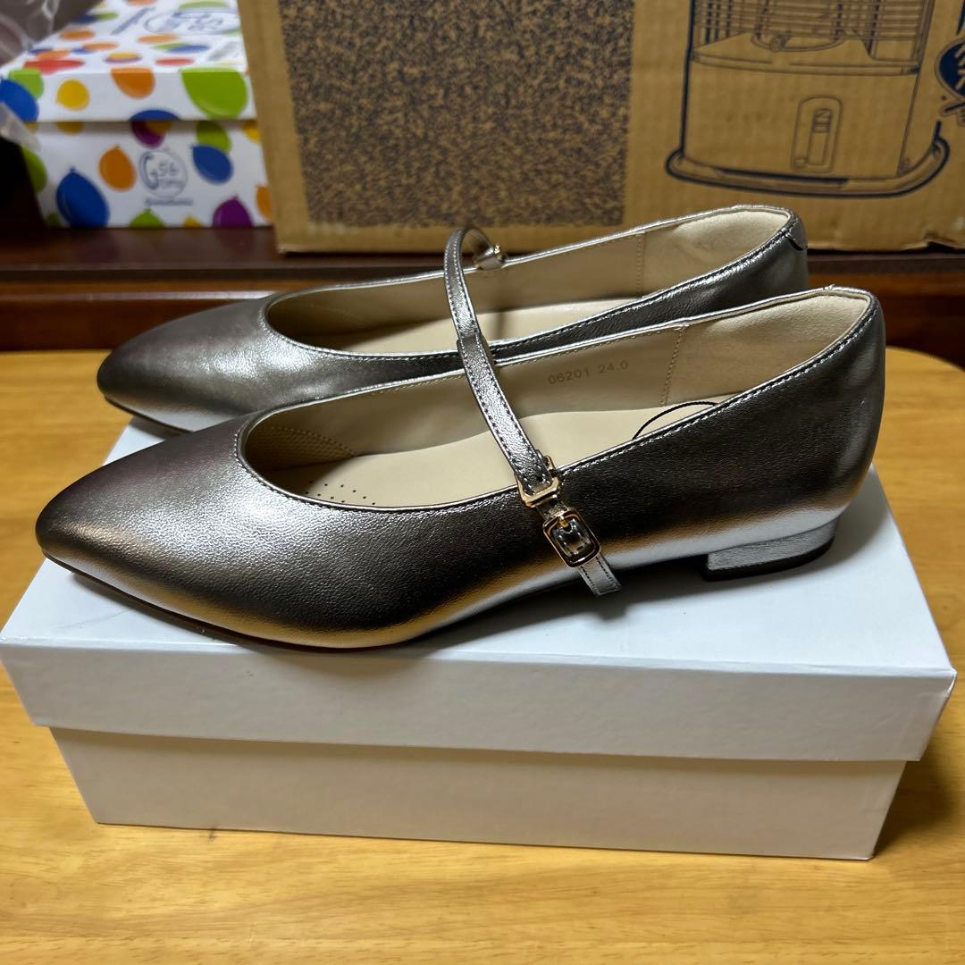 24cm リフレクト 至福の履き心地 やみつきフラットパンプス