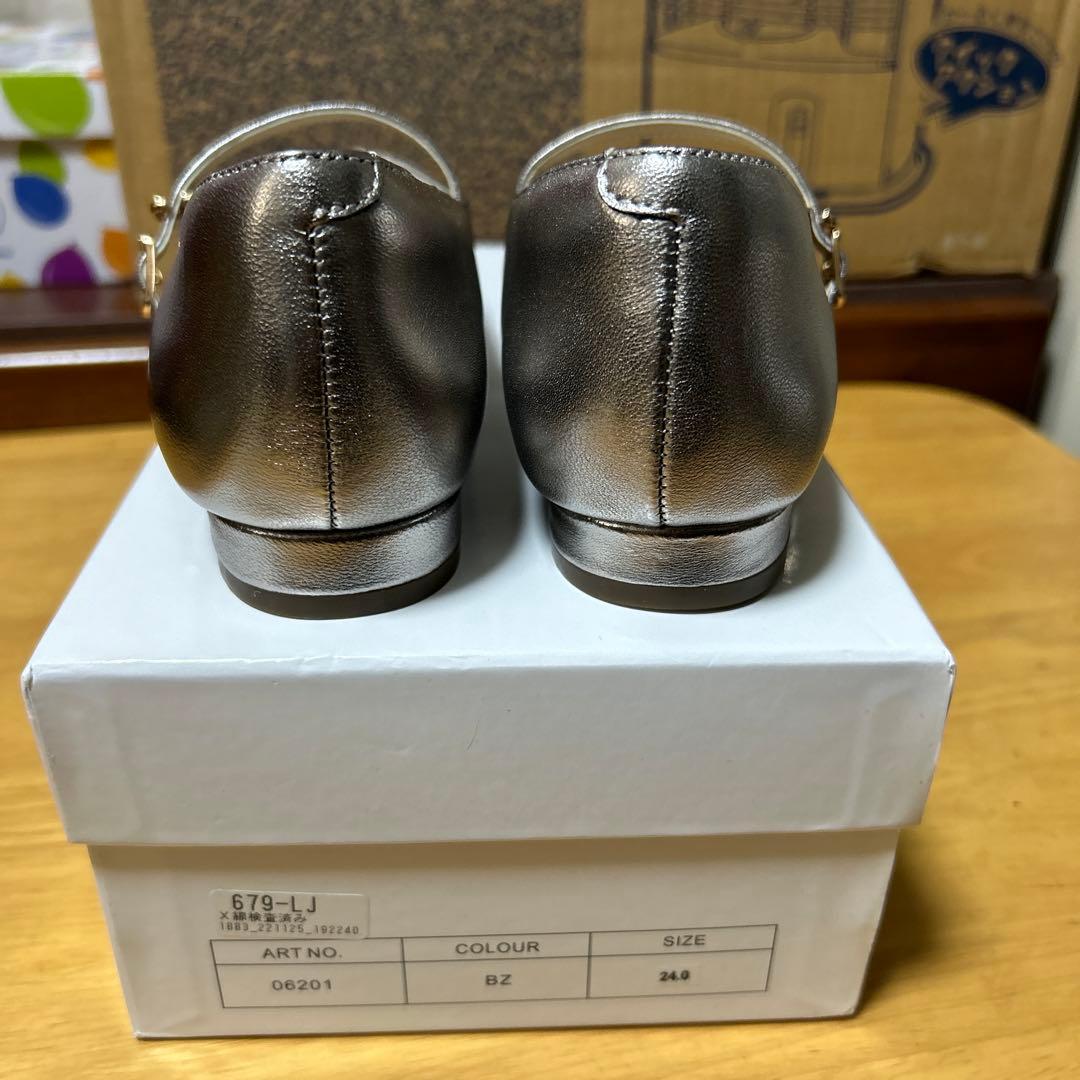 24cm リフレクト 至福の履き心地 やみつきフラットパンプス