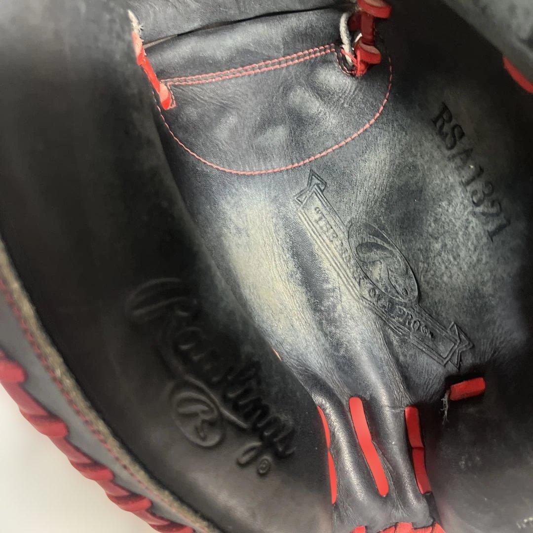 Rawlings 軟式グローブ 黒/赤　キャッチャーミット　即戦力　一般