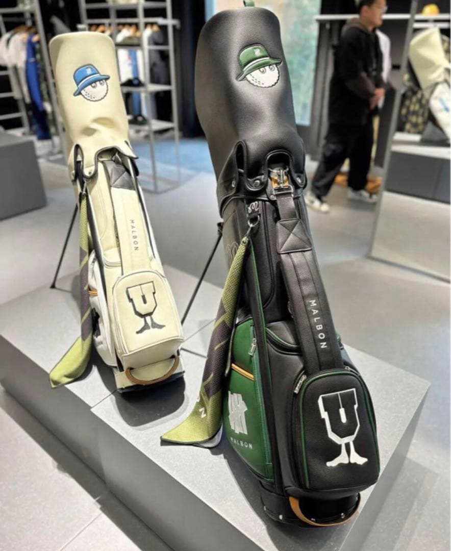 Malbon golf マルボン ゴルフキャディバッグ セルフスタンド ホワイト